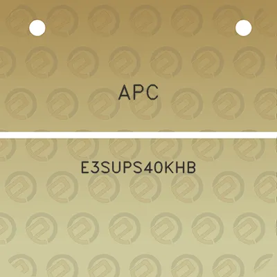 apc-e3sups40khb