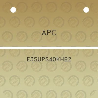 apc-e3sups40khb2