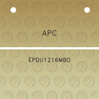 apc-epdu1216mbo