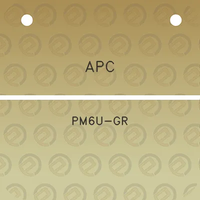 apc-pm6u-gr