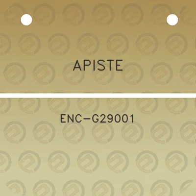 apiste-enc-g29001