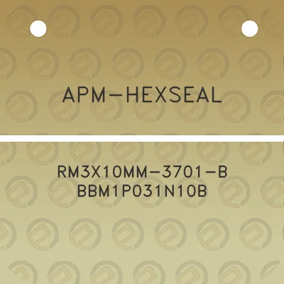 apm-hexseal-rm3x10mm-3701-b-bbm1p031n10b