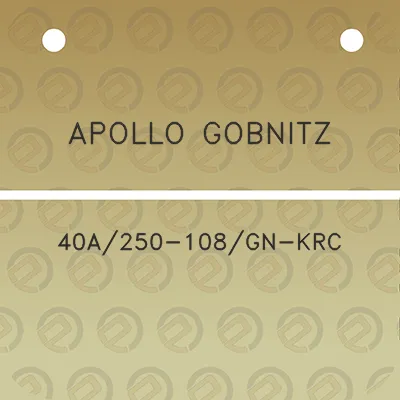 apollo-gobnitz-40a250-108gn-krc