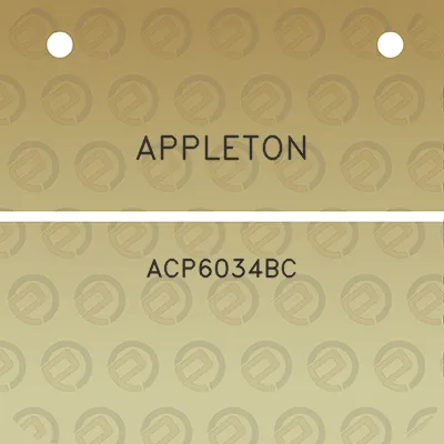 appleton-acp6034bc