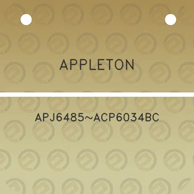 appleton-apj6485acp6034bc