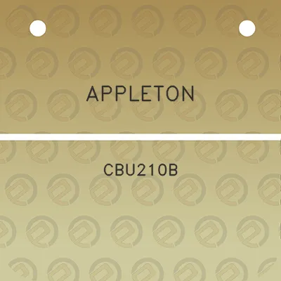 appleton-cbu210b