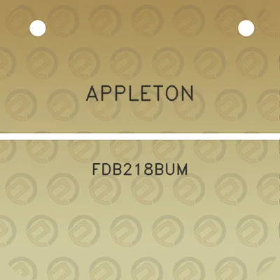 appleton-fdb218bum