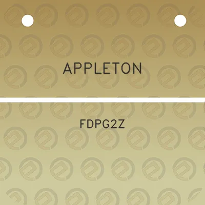 appleton-fdpg2z