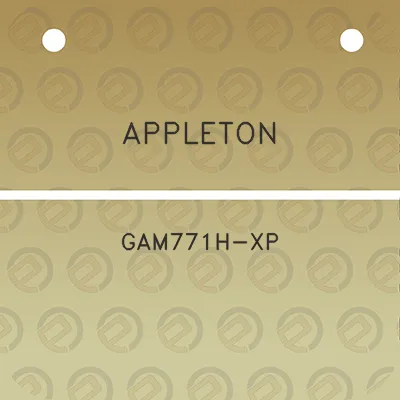 appleton-gam771h-xp