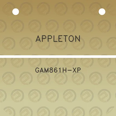 appleton-gam861h-xp