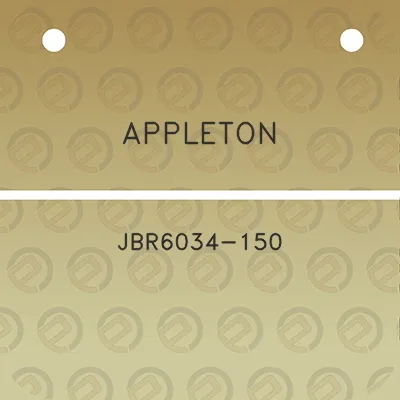 appleton-jbr6034-150