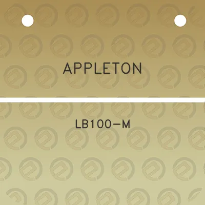 appleton-lb100-m