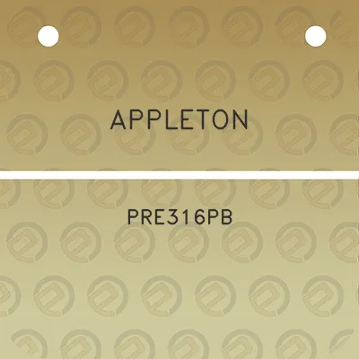 appleton-pre316pb