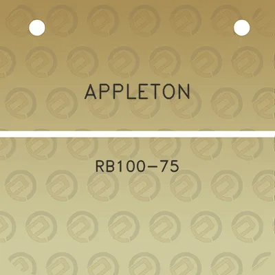 appleton-rb100-75