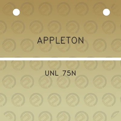 appleton-unl-75n