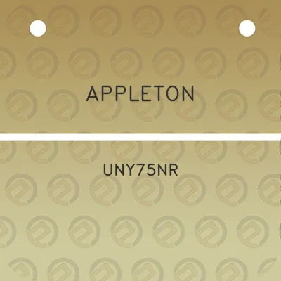 appleton-uny75nr