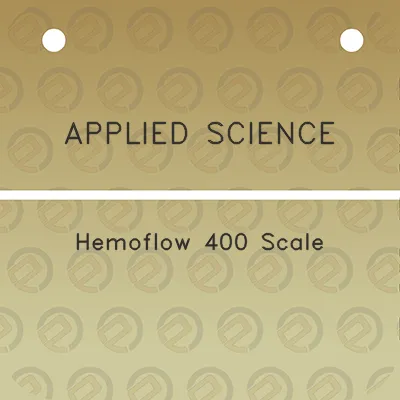 applied-science-hemoflow-400-scale