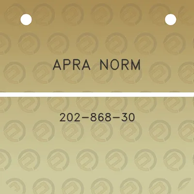 apra-norm-202-868-30