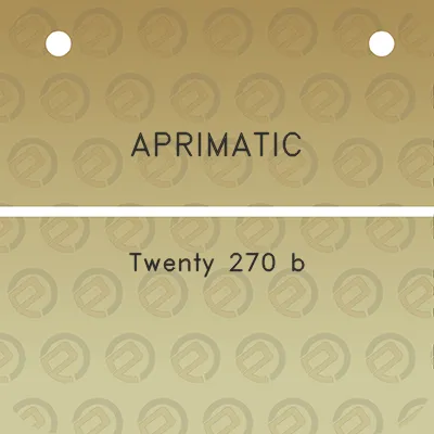 aprimatic-twenty-270-b