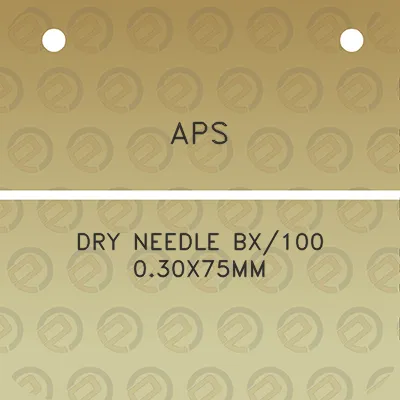 aps-dry-needle-bx100-030x75mm