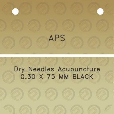 aps-dry-needles-acupuncture-030-x-75-mm-black