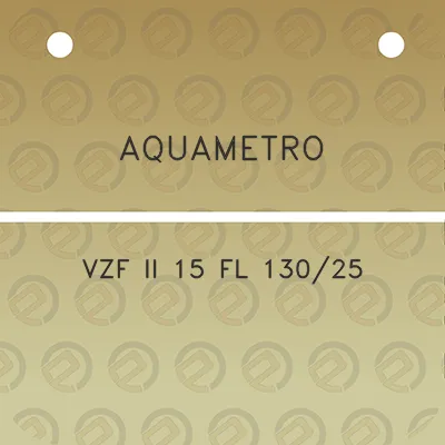 aquametro-vzf-ii-15-fl-13025