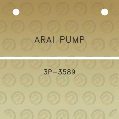 arai-pump-3p-3589