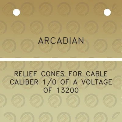 arcadian-relief-cones-for-cable-caliber-10-of-a-voltage-of-13200