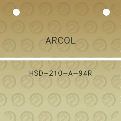 arcol-hsd-210-a-94r