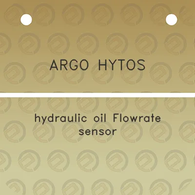 argo-hytos-hydraulic-oil-flowrate-sensor