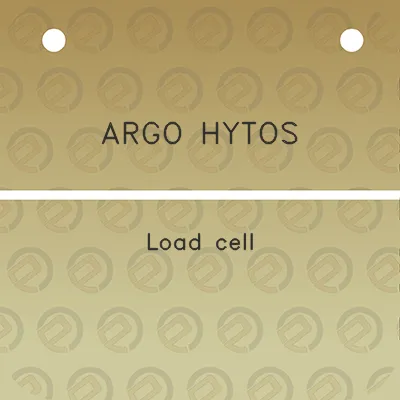 argo-hytos-load-cell