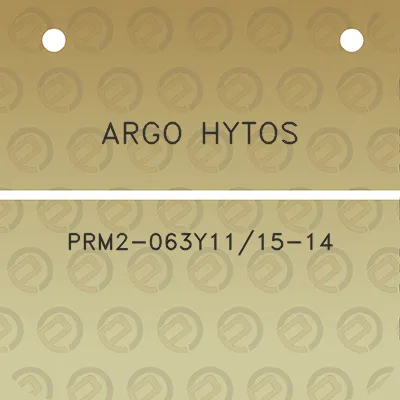 argo-hytos-prm2-063y1115-14