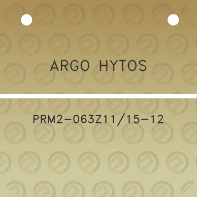 argo-hytos-prm2-063z1115-12