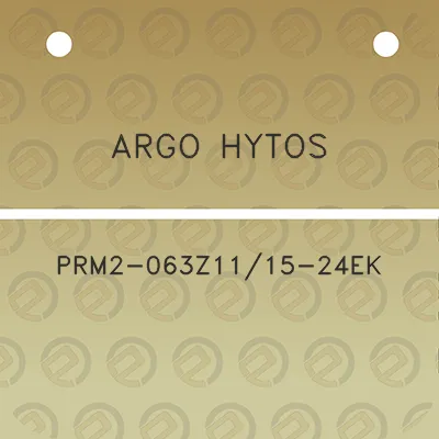 argo-hytos-prm2-063z1115-24ek