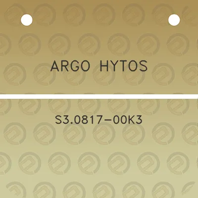 argo-hytos-s30817-00k3