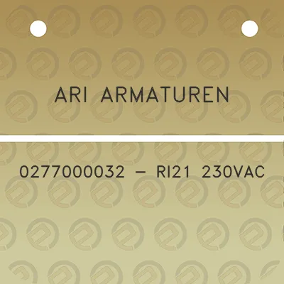 ari-armaturen-0277000032-ri21-230vac