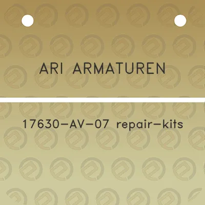 ari-armaturen-17630-av-07-repair-kits