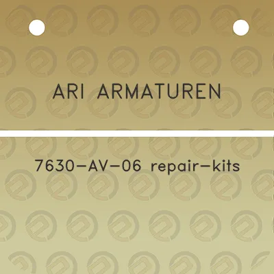 ari-armaturen-7630-av-06-repair-kits