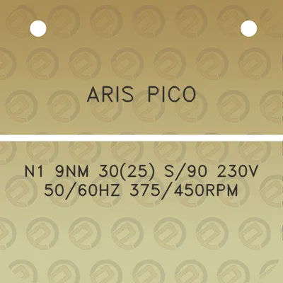 aris-pico-n1-9nm-3025-s90-230v-5060hz-375450rpm