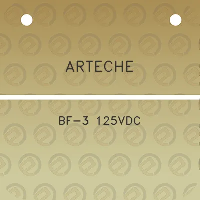 arteche-bf-3-125vdc