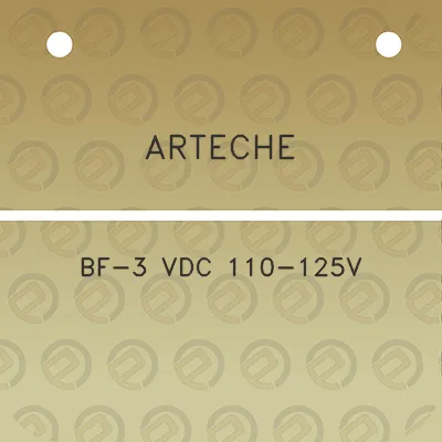 arteche-bf-3-vdc-110-125v