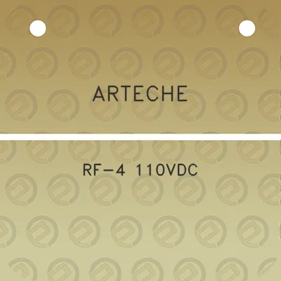 arteche-rf-4-110vdc