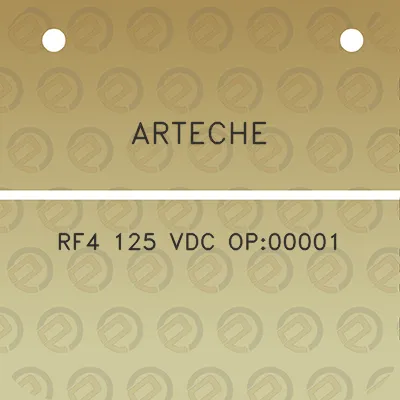 arteche-rf4-125-vdc-op00001