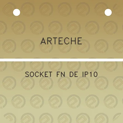 arteche-socket-fn-de-ip10