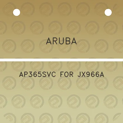 aruba-ap365svc-for-jx966a