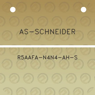 as-schneider-r5aafa-n4n4-ah-s