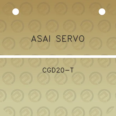 asai-servo-cgd20-t