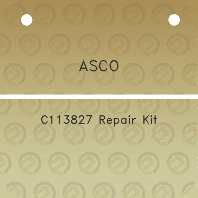 asco-c113827-repair-kit