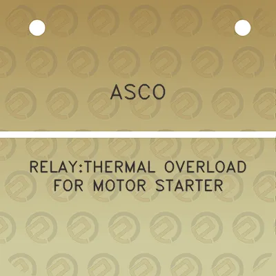 asco-relaythermal-overload-for-motor-starter