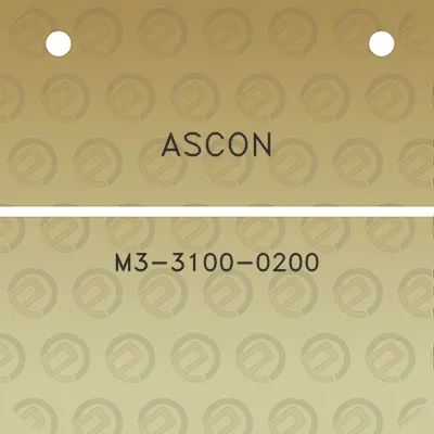 ascon-m3-3100-0200